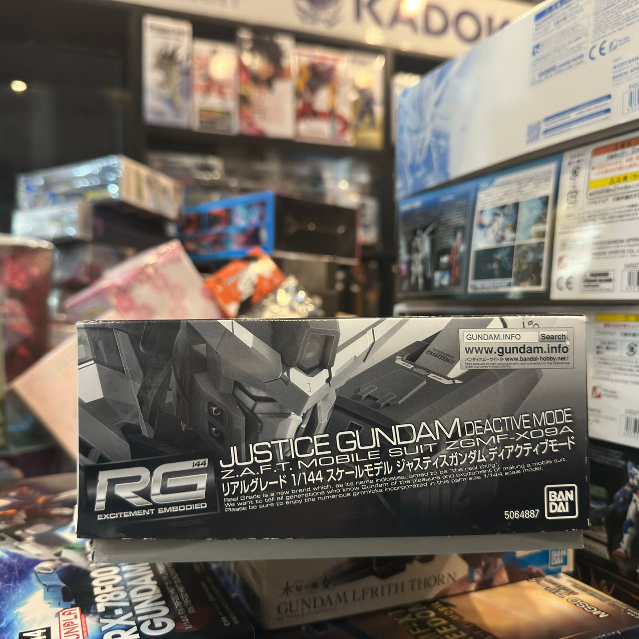 Bandai RG 1/144 ZGMF-X09A Justice Gundam Deactive Mode Model Kit Gundam SEED