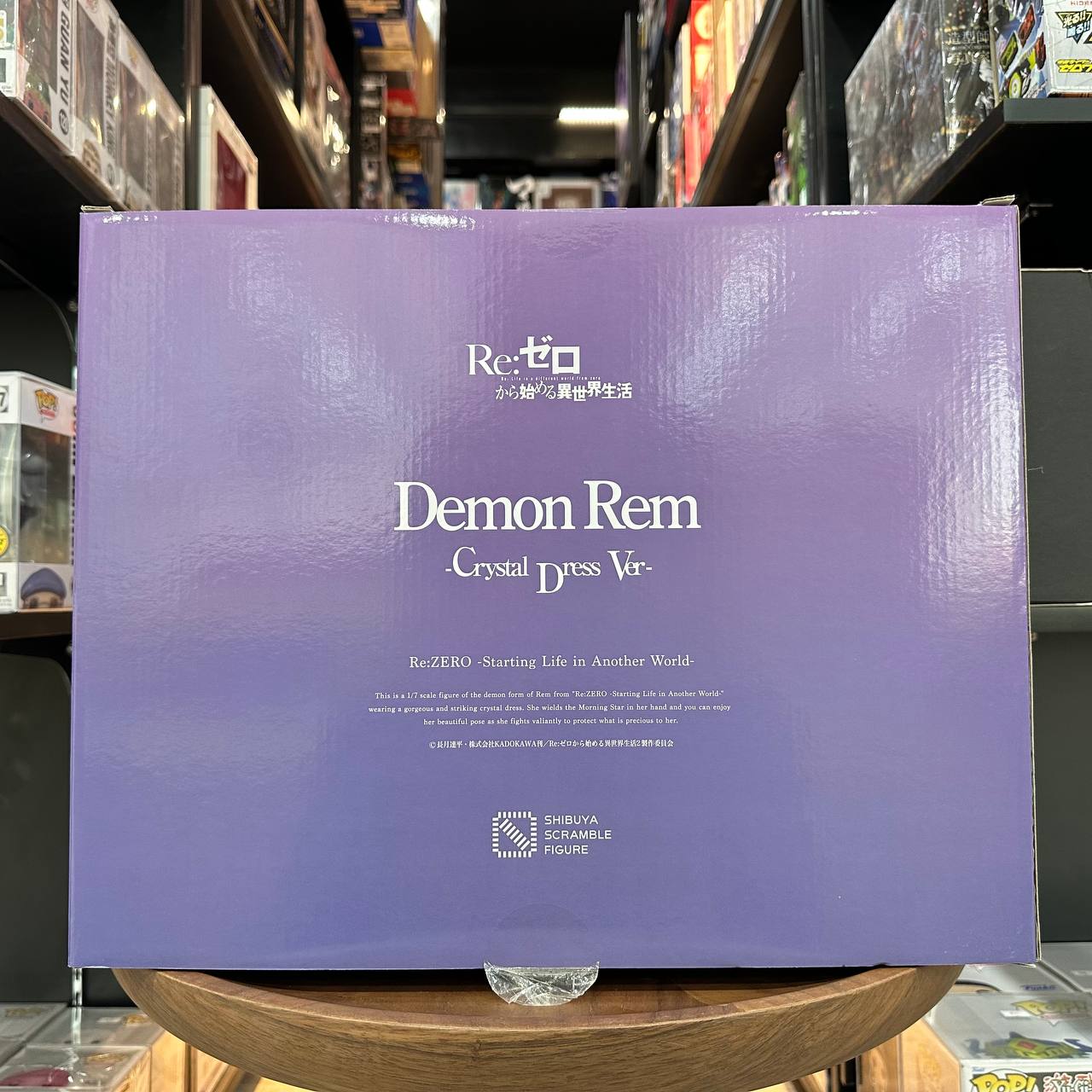 Demon Rem Crystal Dress Figure Re:Zero Japan Shibuya Scramble Estream Limited