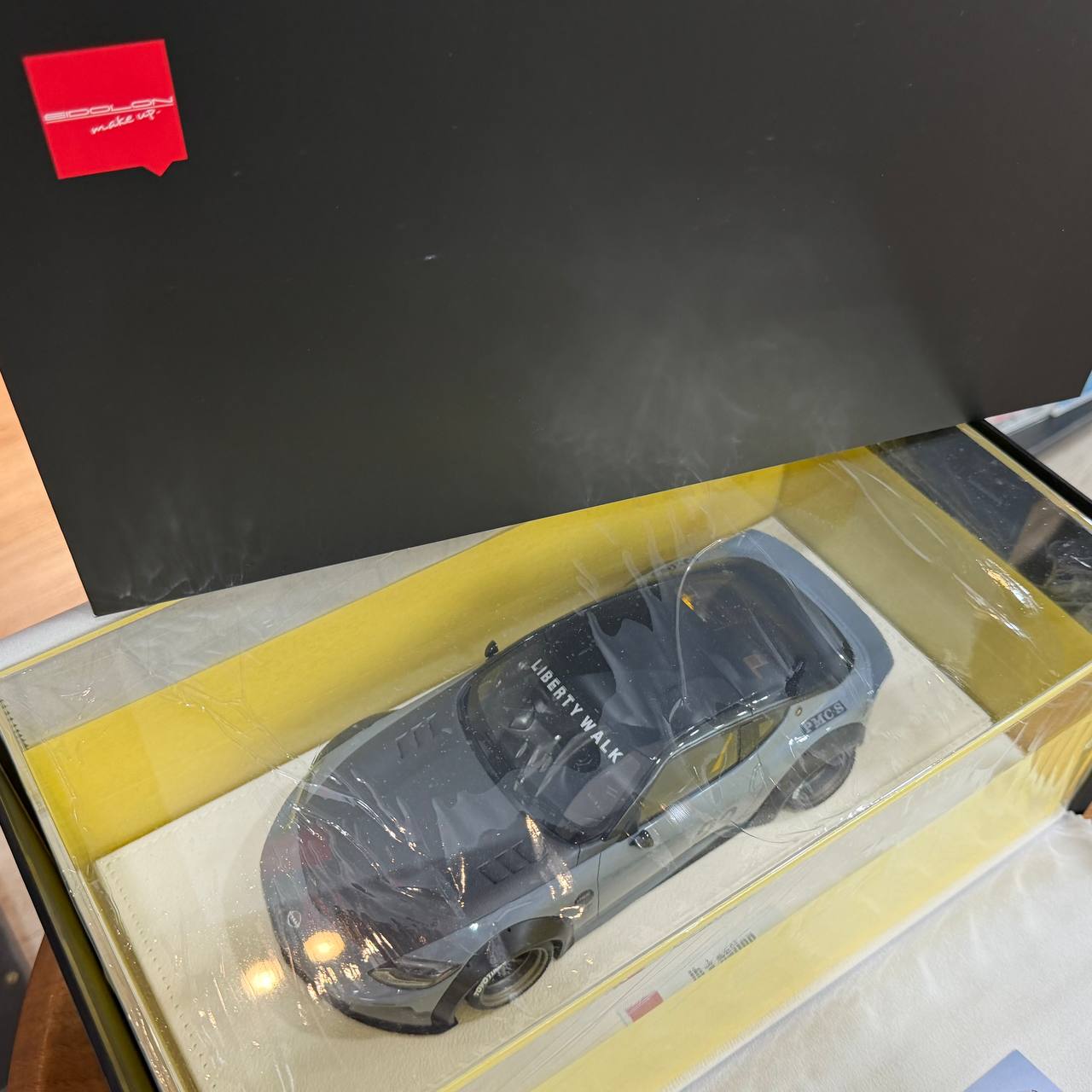 Make Up 1:43 Toyota GR Supra LBWK Widebody Ice Silver Gray Car Model-